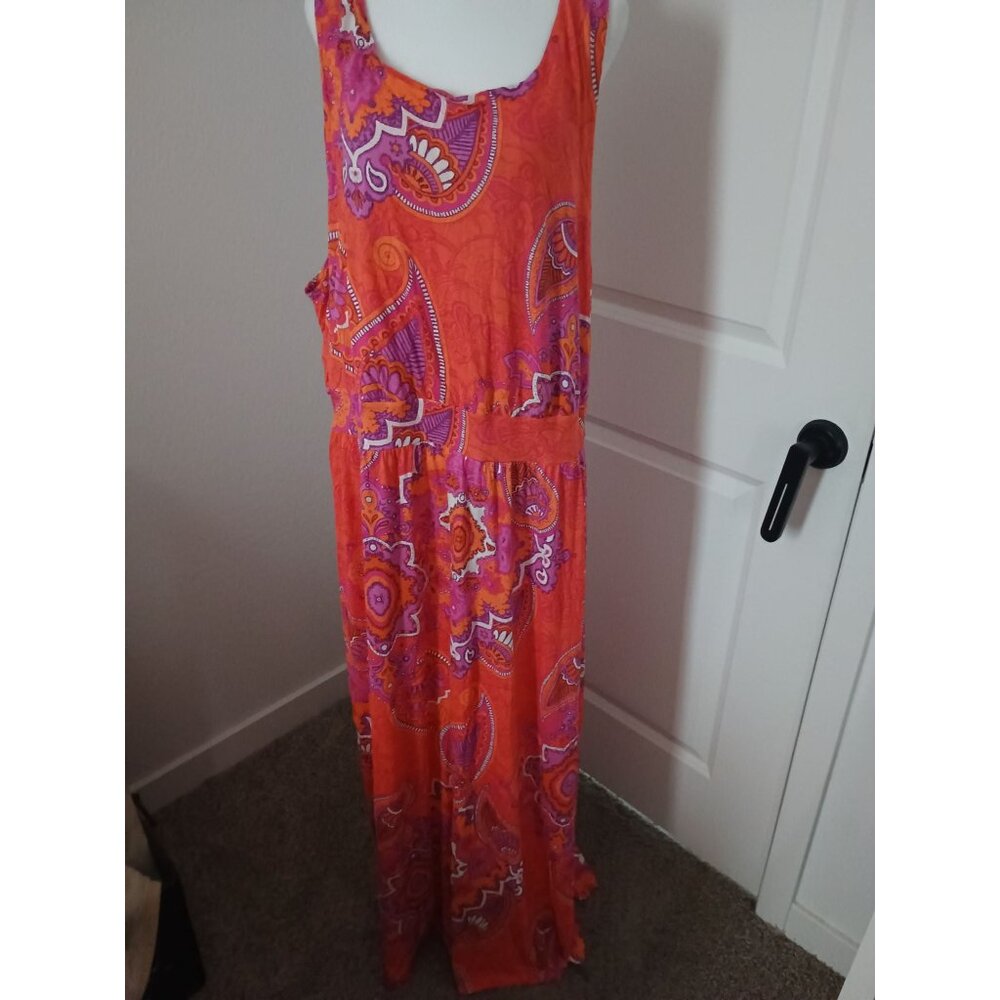 Westbound Women Dress Orange Size: 3xl